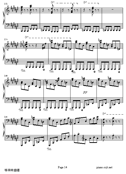 侏儒舞-李斯特钢琴曲谱（图14）