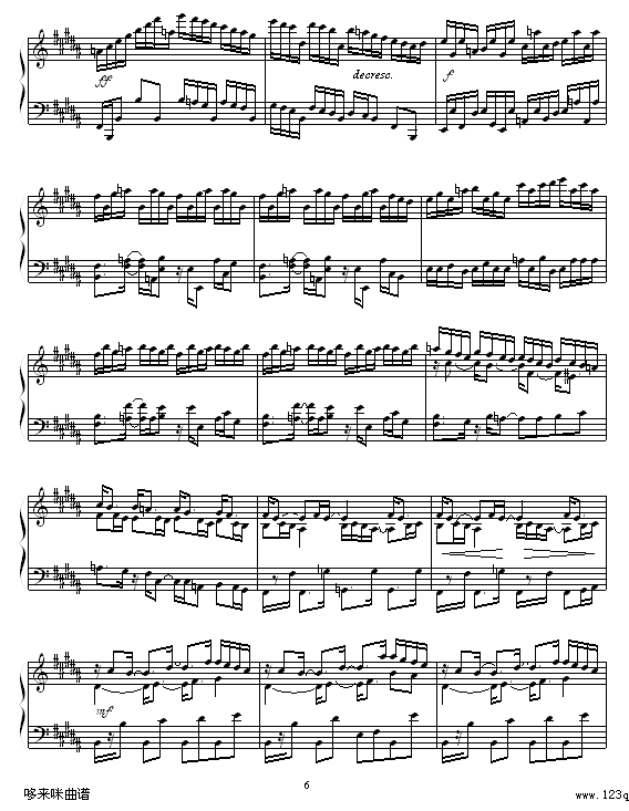 Etude in B Major-Daniel L.Simpson钢琴曲谱（图6）
