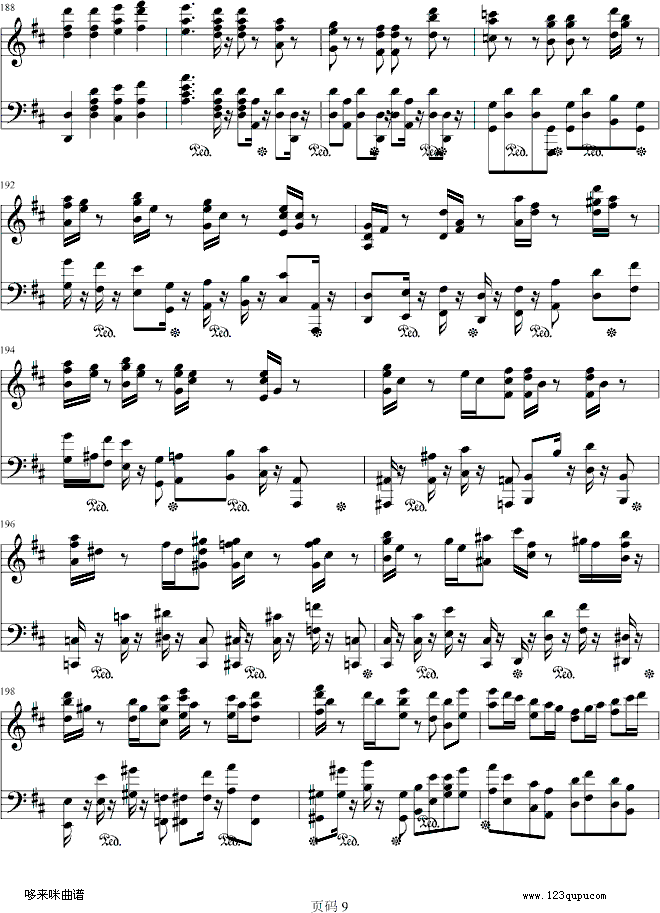 第九交响乐第四乐章-贝多芬钢琴曲谱（图9）