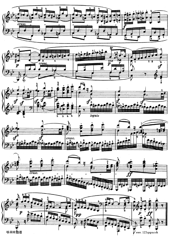 第十一钢琴奏鸣曲-op.22-贝多芬钢琴曲谱（图23）