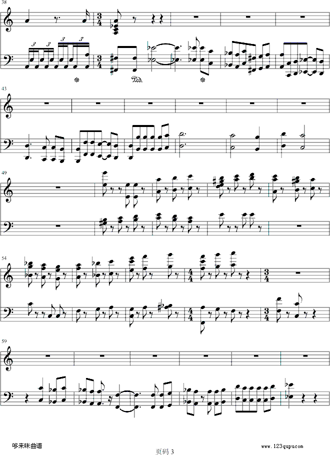 第九交响乐第四乐章-贝多芬钢琴曲谱（图3）