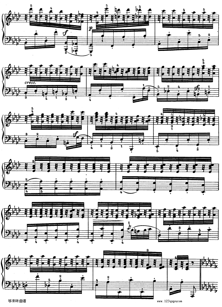 第十二钢琴奏鸣曲-（Op.26）-贝多芬钢琴曲谱（图4）