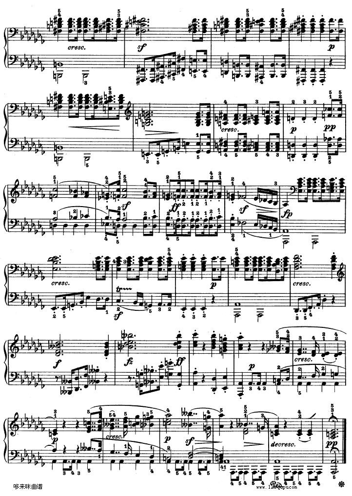 第十二钢琴奏鸣曲-（Op.26）-贝多芬钢琴曲谱（图13）