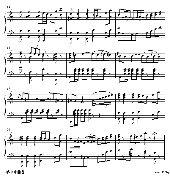 卡门-比才钢琴曲谱（图5）