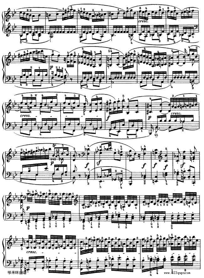 第十一钢琴奏鸣曲-op.22-贝多芬钢琴曲谱（图18）