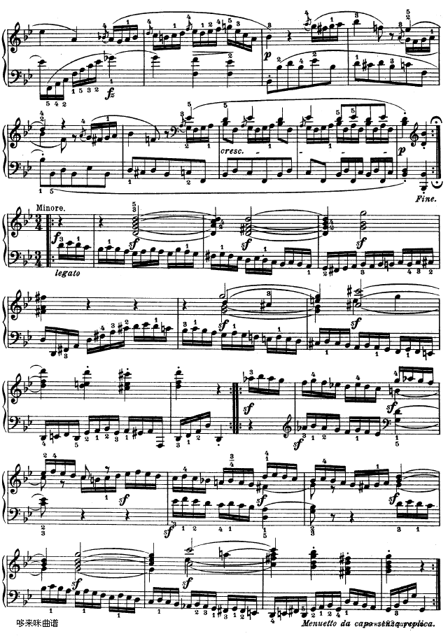 第十一钢琴奏鸣曲-op.22-贝多芬钢琴曲谱（图15）