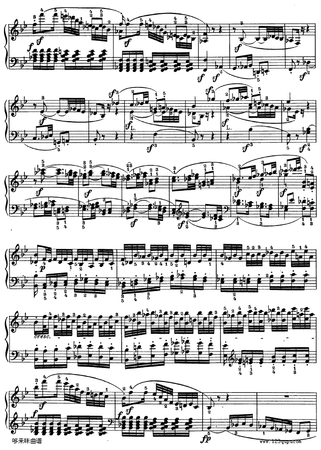 第十一钢琴奏鸣曲-op.22-贝多芬钢琴曲谱（图19）