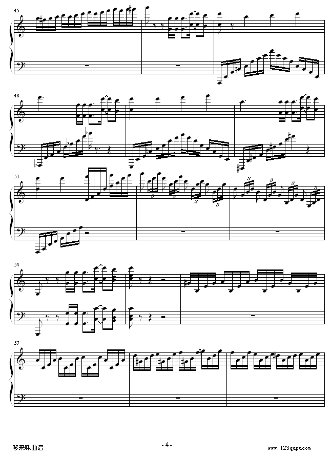 新乐园-马克西姆钢琴曲谱（图4）