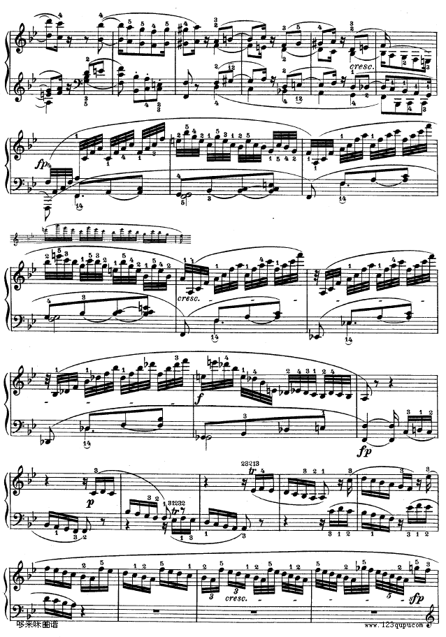第十一钢琴奏鸣曲-op.22-贝多芬钢琴曲谱（图17）