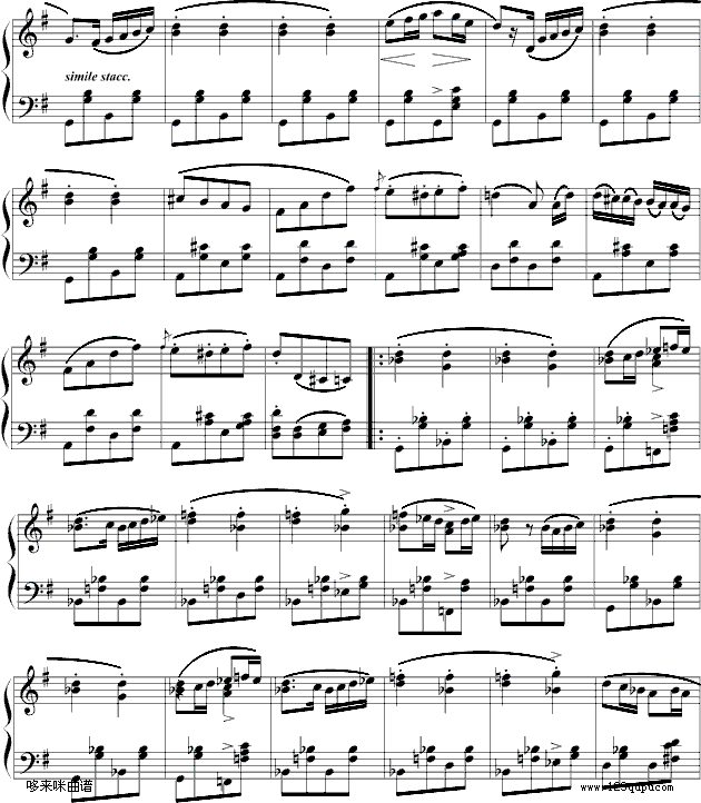 军队进行曲 -DoReMi版-舒伯特钢琴曲谱（图4）