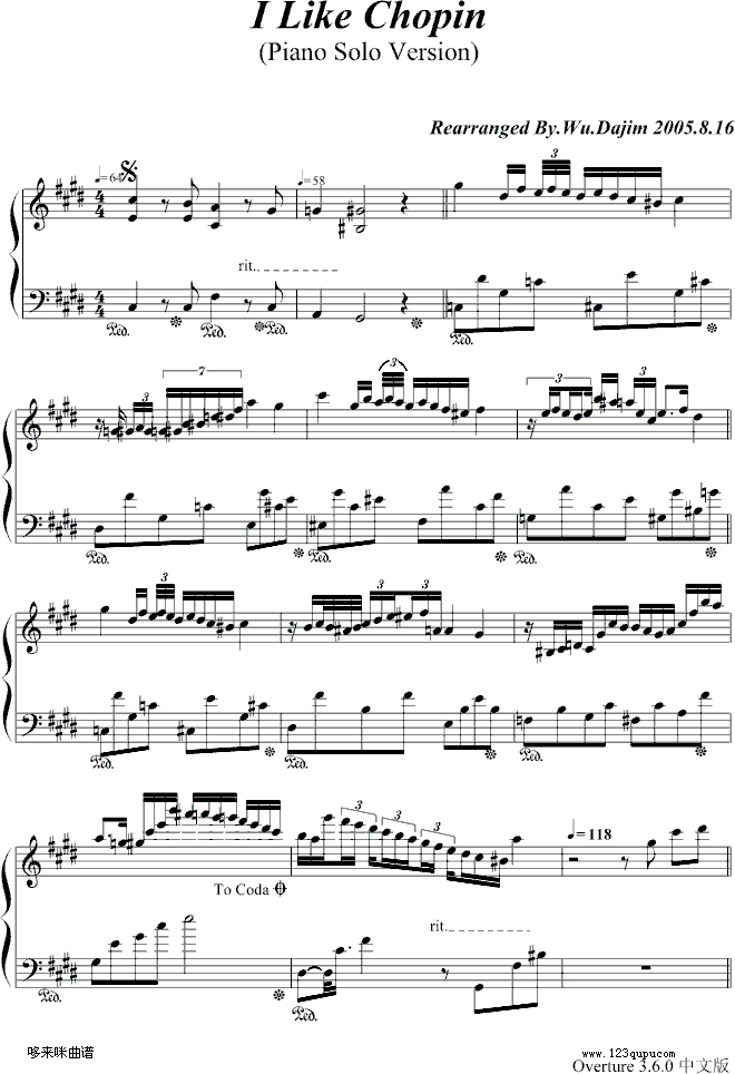 I Like Chopin修訂二版-克莱德曼钢琴曲谱（图1）
