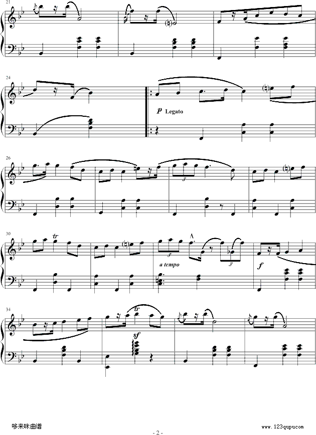 玛祖卡 op.7 no.1-肖邦钢琴曲谱（图2）