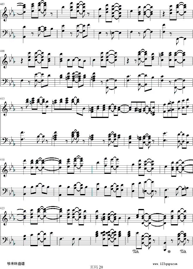 第九交响乐第四乐章-贝多芬钢琴曲谱（图20）