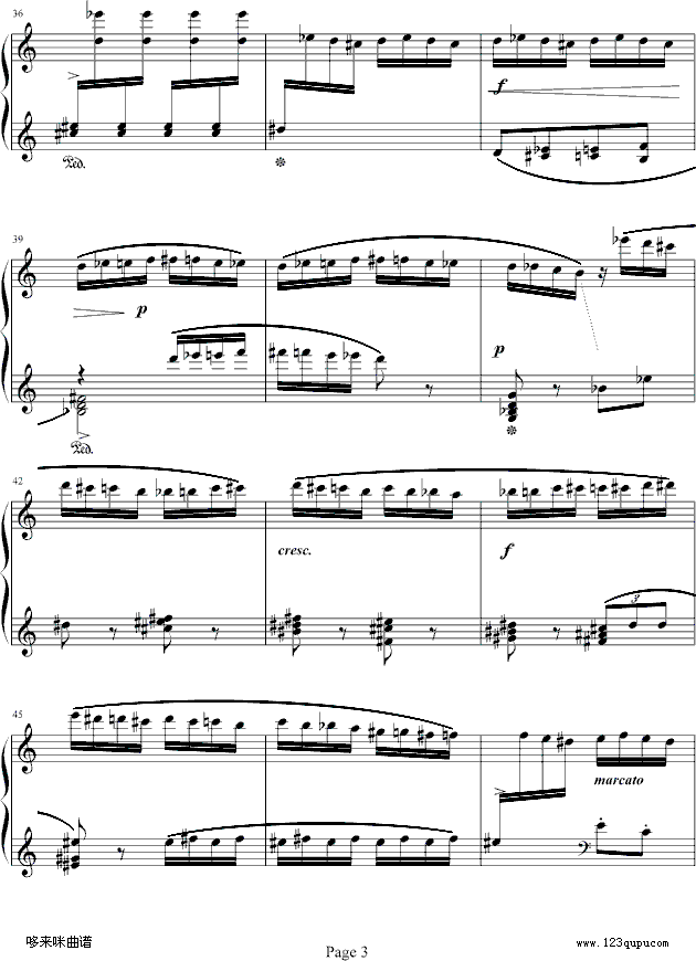 野蜂飞舞-戈原-拉赫马尼若夫钢琴曲谱（图3）