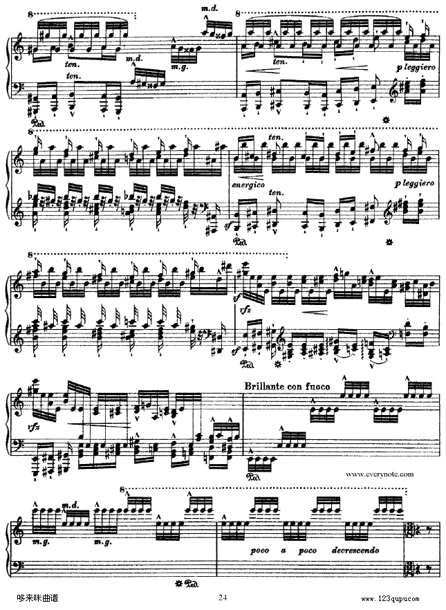 钟声大幻想曲-李斯特钢琴曲谱（图24）
