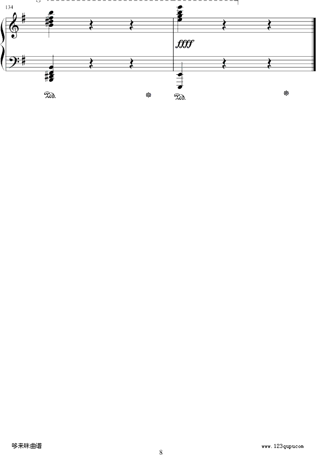e小调圆舞曲-肖邦钢琴曲谱（图8）