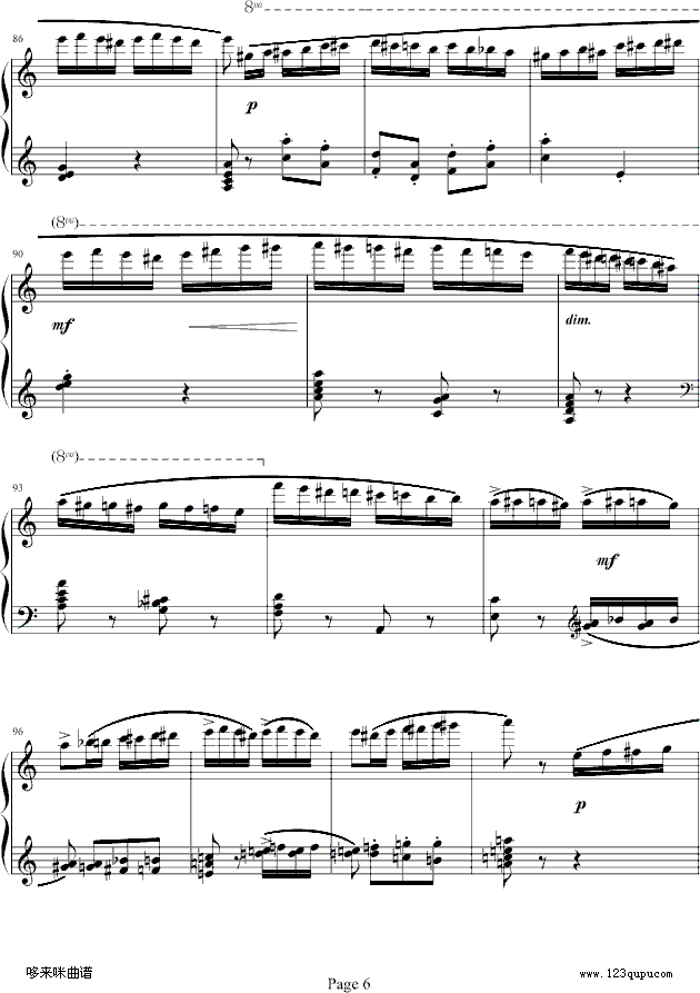 野蜂飞舞-戈原-拉赫马尼若夫钢琴曲谱（图6）