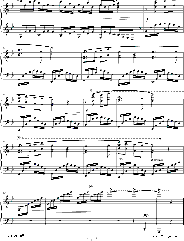 向阳花-储望华-中国名曲钢琴曲谱（图6）