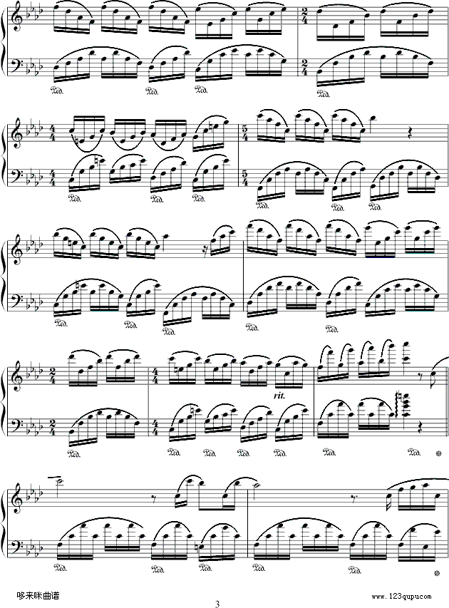 爱莲娜-克莱德曼钢琴曲谱（图3）