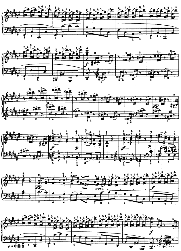 第二十四钢琴奏鸣曲-Op.78-贝多芬钢琴曲谱（图6）