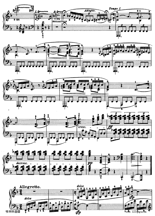 第二十二钢琴奏鸣曲-Op.54-贝多芬钢琴曲谱（图6）