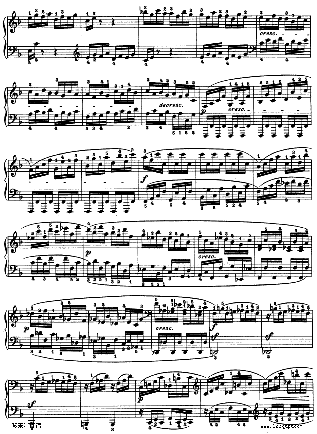 第二十二钢琴奏鸣曲-Op.54-贝多芬钢琴曲谱（图10）