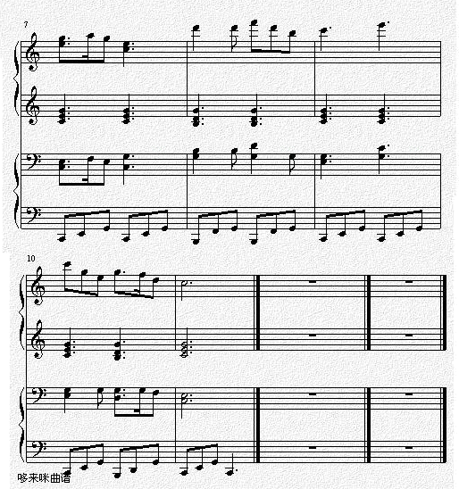 平安夜-(儿童钢琴协奏曲)-世界名曲钢琴曲谱（图2）
