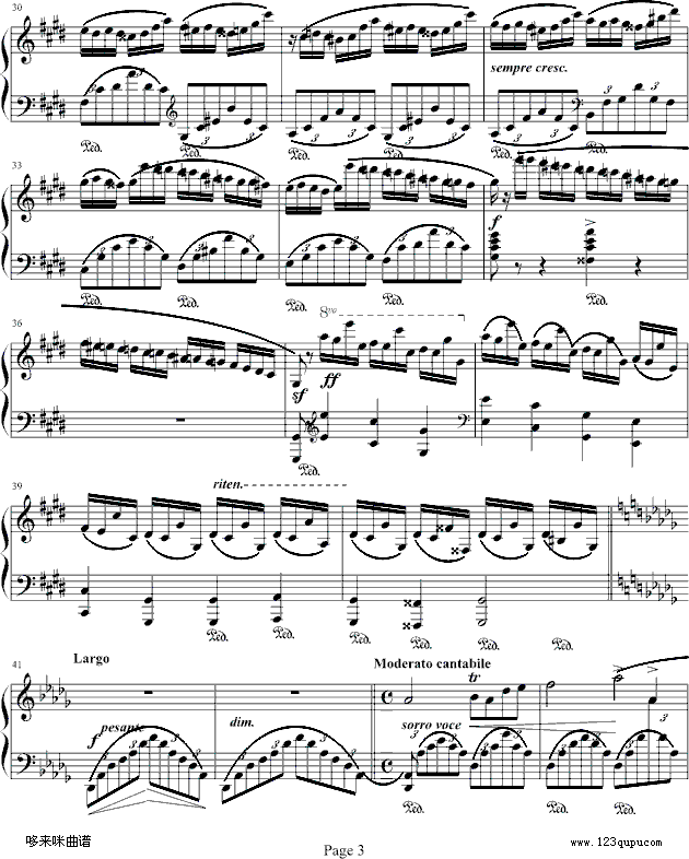 Fantasie Impromptu-肖邦钢琴曲谱（图3）