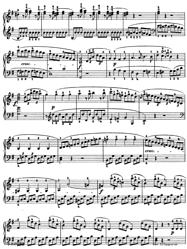 第二十钢琴奏鸣曲-Op.49 No.2-贝多芬钢琴曲谱（图4）