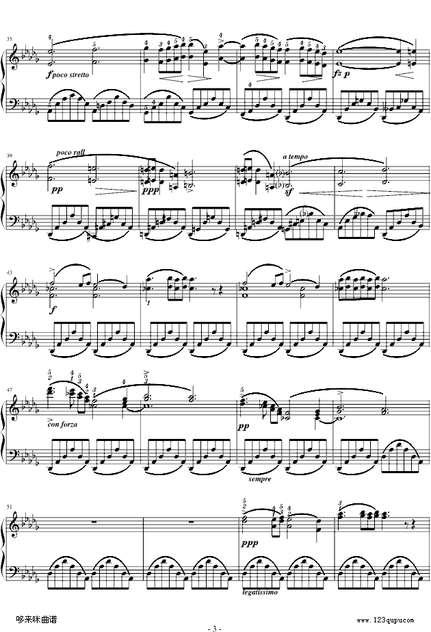 降b小调夜曲Op.9-1-肖邦钢琴曲谱（图3）