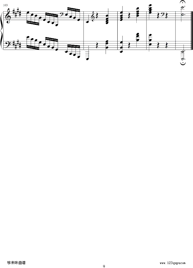 练习曲Op.72 No.1-莫什科夫斯基钢琴曲谱（图9）