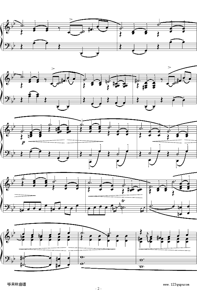 G小调叙事曲-肖邦钢琴曲谱（图2）