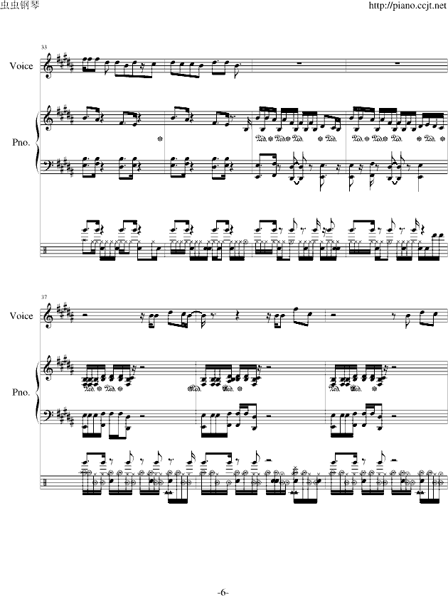 a thousAnd miles钢琴曲谱（图6）