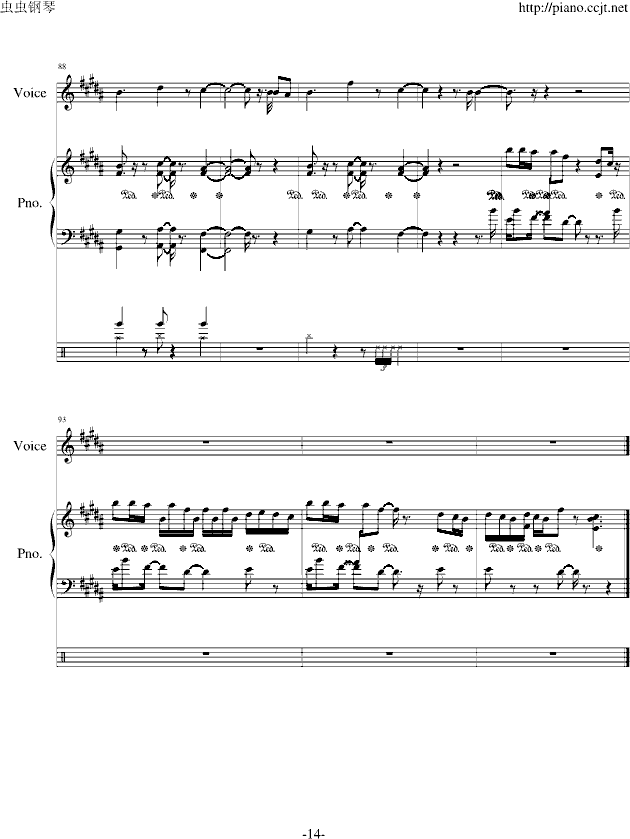 a thousAnd miles钢琴曲谱（图14）