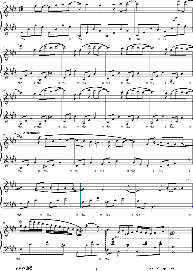 I like Chopin-克莱德曼钢琴曲谱（图3）