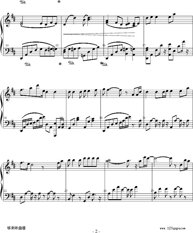 故 乡 ◎ 的 亲 人 ♂-福斯特钢琴曲谱（图2）