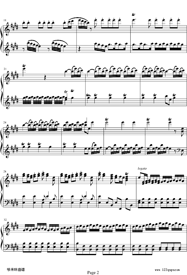 四季·春-维瓦尔第钢琴曲谱（图2）