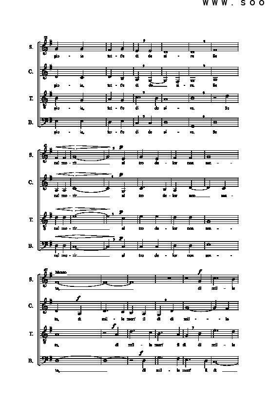 洁白温柔的天鹅 合唱谱钢琴曲谱（图4）
