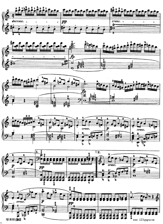 第二十一钢琴奏鸣曲-（Op.53）-贝多芬钢琴曲谱（图4）