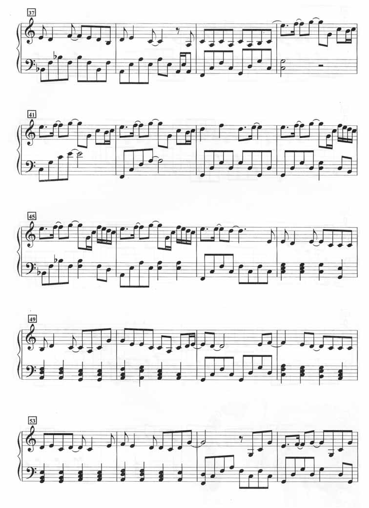 热带雨林（钢琴谱）[不同版本]钢琴曲谱（图3）