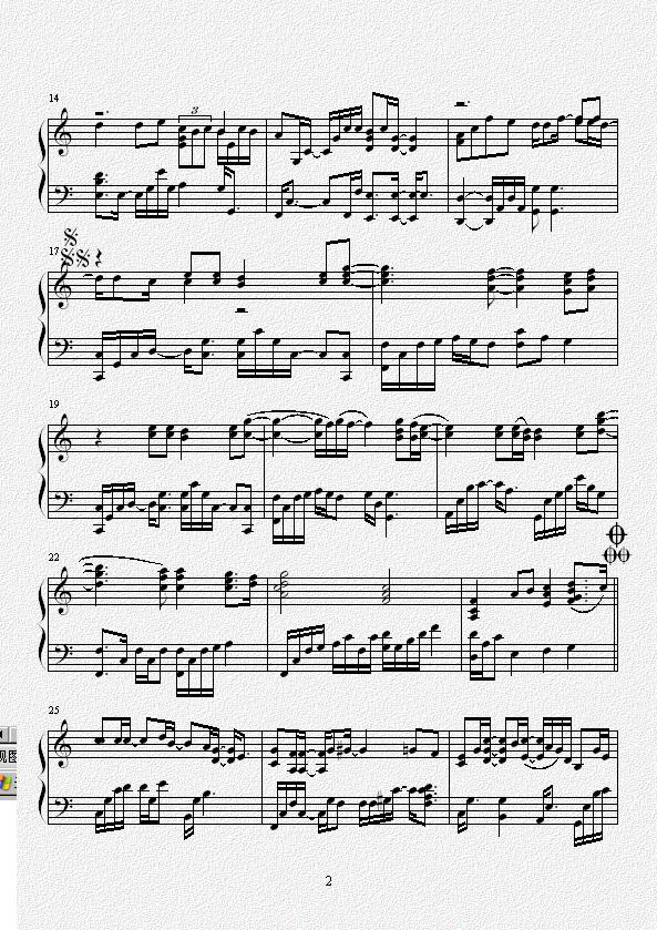 THANKS TO钢琴曲谱（图2）
