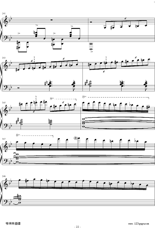 G小调叙事曲-肖邦钢琴曲谱（图22）