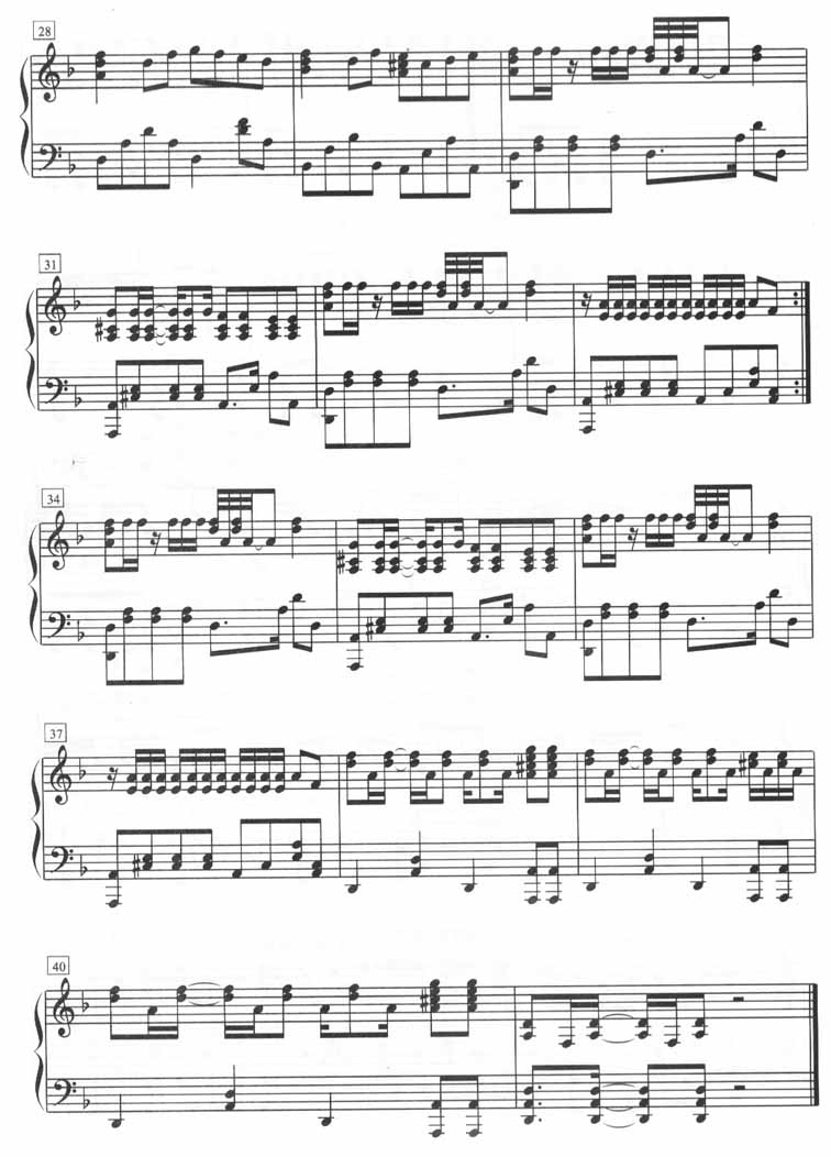 半兽人（钢琴五线谱）[不同版本]钢琴曲谱（图3）