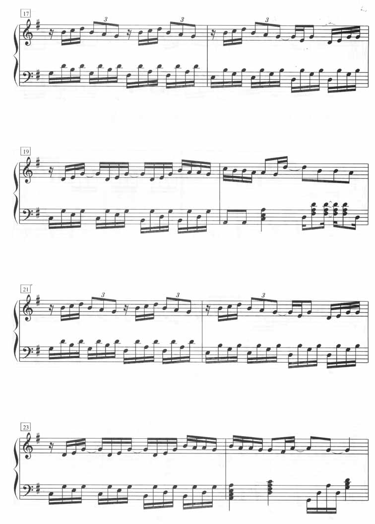 游越秀（钢琴五线谱）钢琴曲谱（图3）
