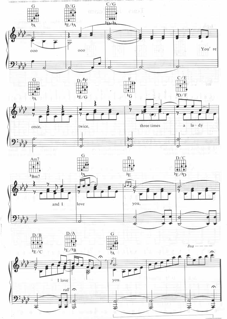 Three Times A Lady-莱昂内尔·里奇（线谱)钢琴曲谱（图6）