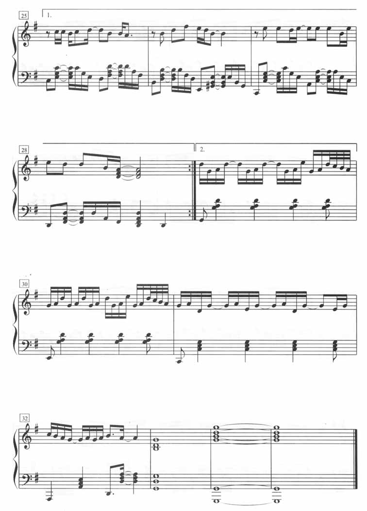 游越秀（钢琴五线谱）钢琴曲谱（图4）