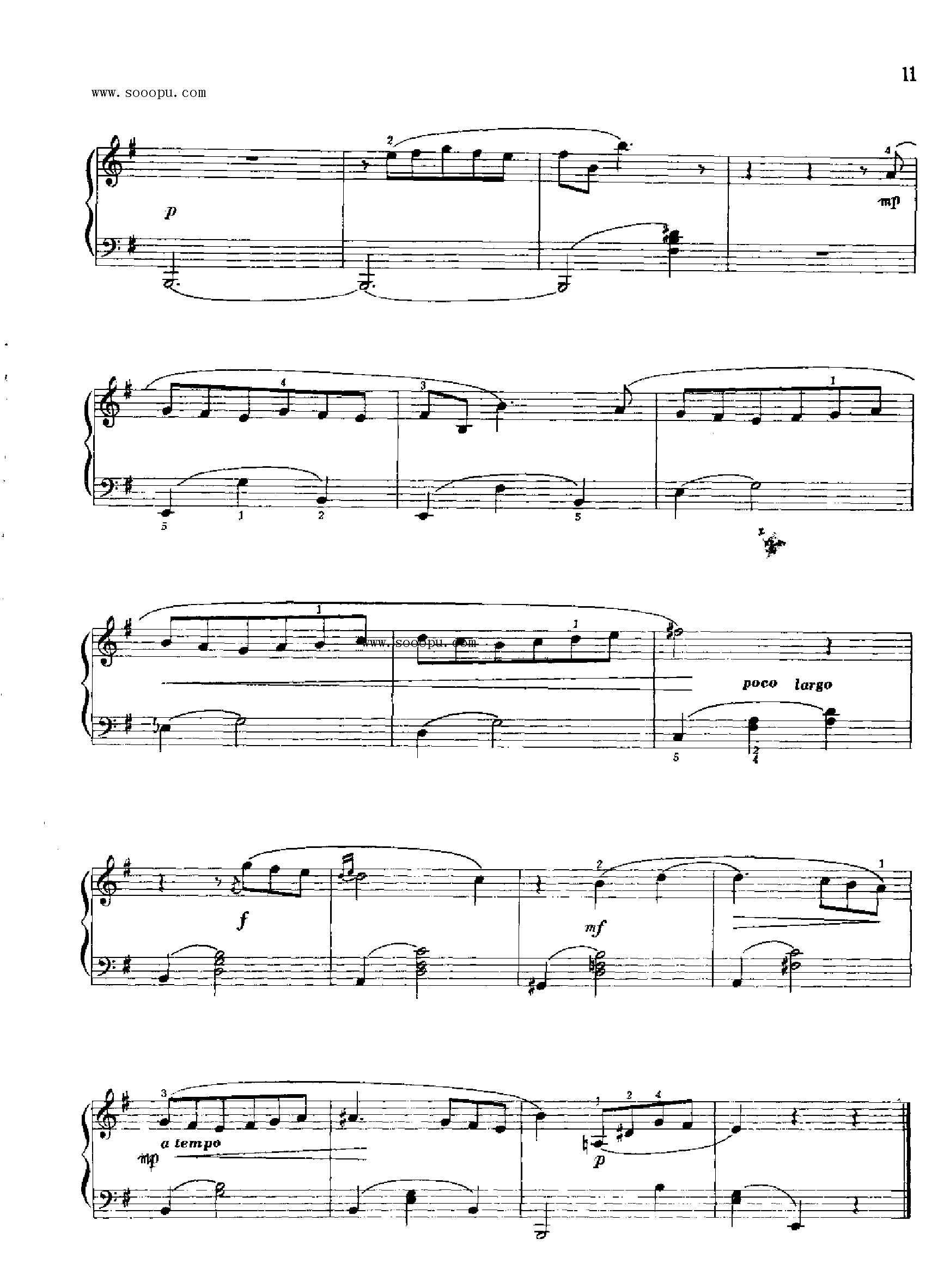 小圆舞曲 键盘类 钢琴钢琴曲谱（图2）