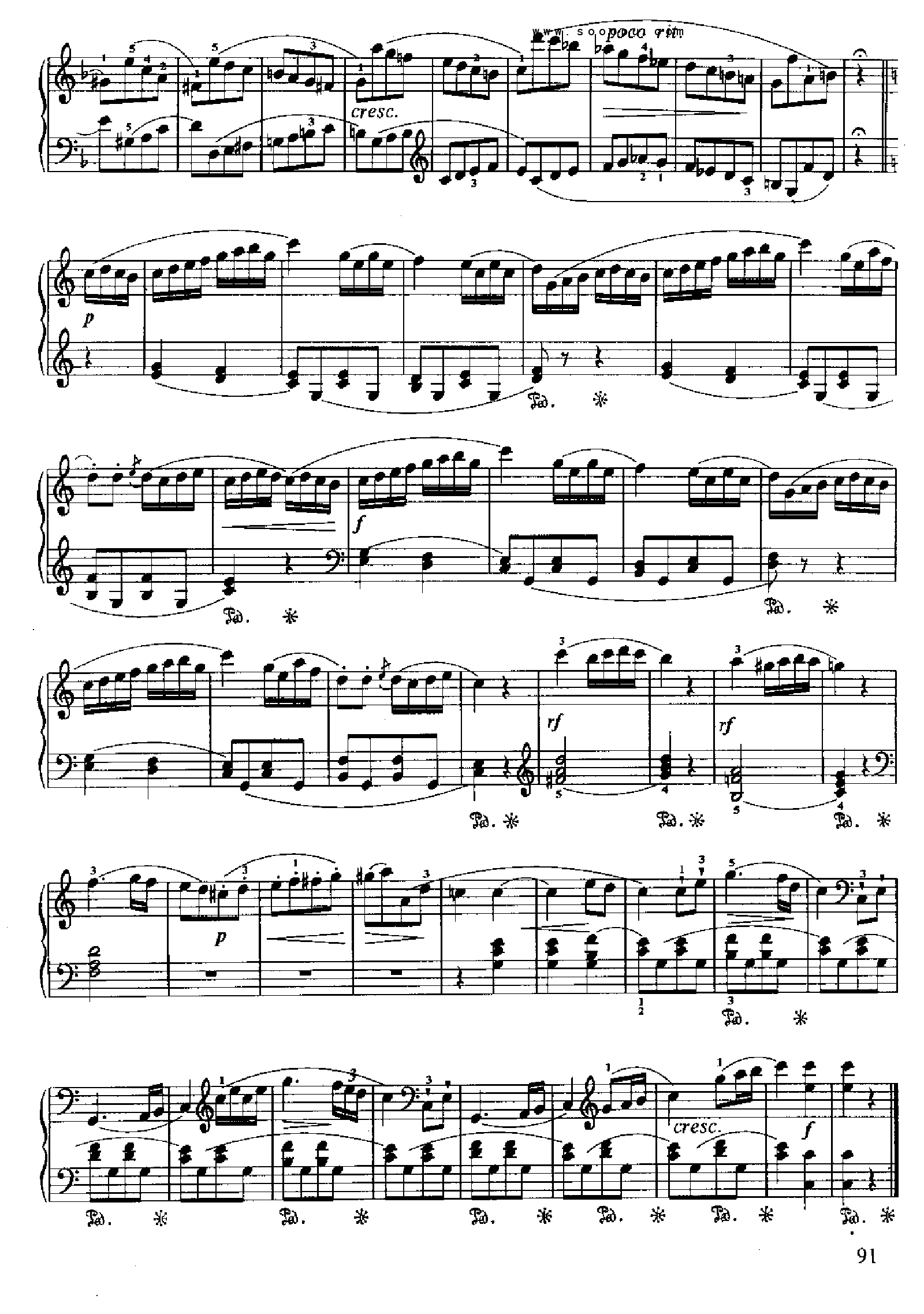 小奏鸣曲(Op.20 No.2) 键盘类 钢琴钢琴曲谱（图6）