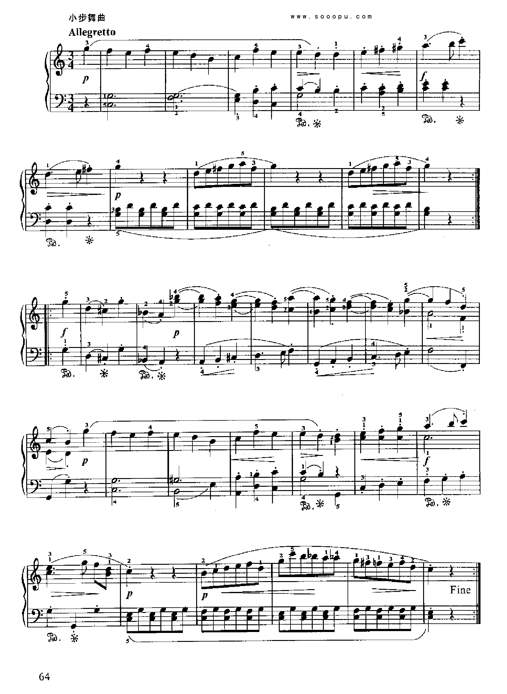 小奏鸣曲(10.) 键盘类 钢琴钢琴曲谱（图3）