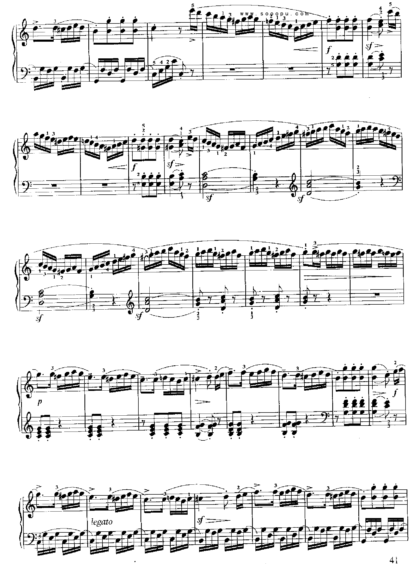 小奏鸣曲(Op.20 No.1) 键盘类 钢琴钢琴曲谱（图5）
